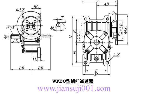 WP、WD型蝸桿減速機(jī)